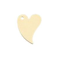 Gold Filled Heart Flat Sheet 9.0mm Charm