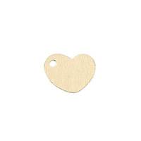Gold Filled Heart Flat Sheet 8.0mm Charm