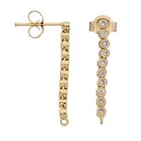 Cubic Zirconia Vermeil Earrings