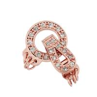 Rose Gold Vermeil Circle Fold Over Clasp