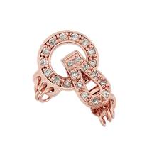 Rose Gold Vermeil Circle Fold Over Clasp