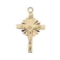 Gold Filled Crucifix 30mm Charm