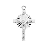 Sterling Silver 30mm Crucifix Charm