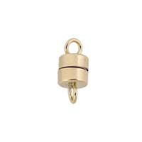 14K 4.4mm Barrel Magnetic Clasps