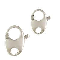 Sterling Silver Oval Trigger Clasp