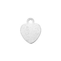 Sterling Silver Heart Charm 7mm