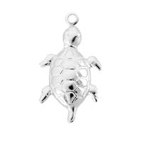 Sterling Silver Turtle Charm 15mm