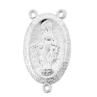 Sterling Silver Mary Centerpiece 20mm