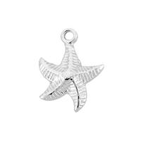 Sterling Silver Starfish Charm 10mm