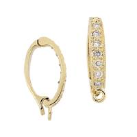 Gold Vermeil Cubic Zirconia Enhancer (A)