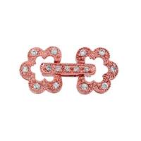 Rose Gold Vermeil Daisy Fold Over Clasp