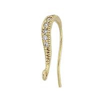 Cubic Zirconia Vermeil Earwire Earring-E