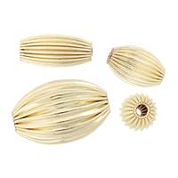 Gold Filled Oval Corrugated Beads
