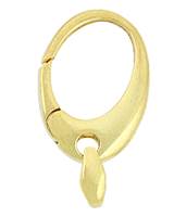 Gold Vermeil Oval Trigger Clasp