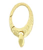 Gold Vermeil Oval Hammer Trigger Clasp