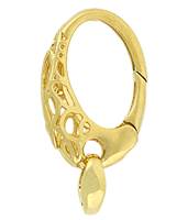 Gold Vermeil Oval Fancy Trigger Clasp