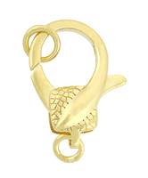 Gold Vermeil Oval Fancy Trigger Clasp C-1