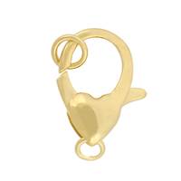 Gold Vermeil Oval Heart Trigger Clasp
