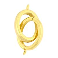 Gold Vermeil Interlock Oval Clasp