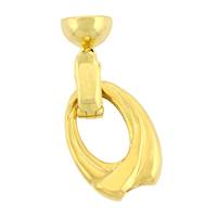 Gold Vermeil Fold-Over Oval Clasp