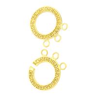 Gold Vermeil Interlock Scroll Clasp