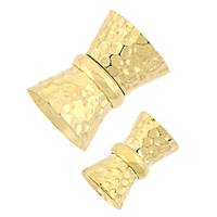 Gold Vermeil Magnetic Bow Hammer Clasps