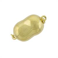 Vermeil Gold Oval One-Touch Nugget Clasp