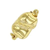 Vermeil Gold One Stripe One Touch Clasp