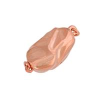 Rose Gold Vermeil One Touch Clasp 16x8mm
