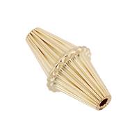 Gold Filled Bicone Corrugated Beads ( B )