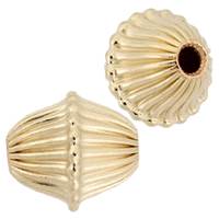 Gold Filled Bicone Corrugated Beads ( C )