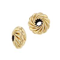 Gold Filled Twisted Saucer Bead