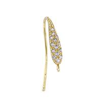 Vermeil Cubic Zirconia Earwire Earring