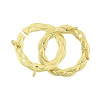 Gold Vermeil Interlock Twisted Clasp