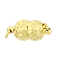 Gold Vermeil Magnetic Barrel Hammer Clasp