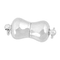 Rhodium Silver Magnetic Bow Clasp 14mm
