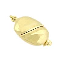 Gold Vermeil Magnetic Oval Clasp