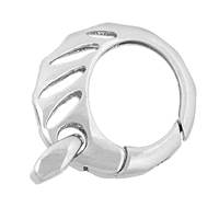 Rhodium Silver Fancy Springring Clasp 22mm