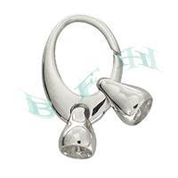 Silver Rhodium Oval Trigger Clasp 25mm