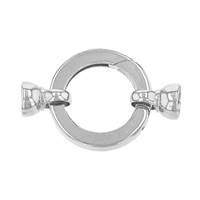 Rhodium Silver Flat Springring Clasp 22mm