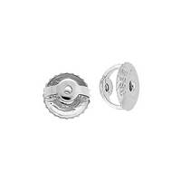 Platinum Threaded Back Earnuts