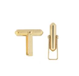 18K Round Cufflink Back