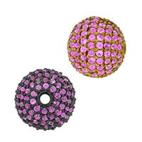 14K Ball Pink Sapphire Bead