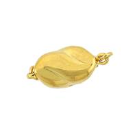 Vermeil Oval One-Touch Fancy Clasp