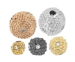 14K Ball Diamond Beads