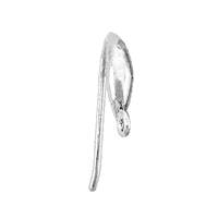 Rhodium Sterling Silver Earwire Earring (O)