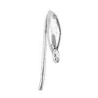 Rhodium Sterling Silver Earwire Earring (O)