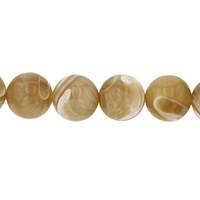 Brown Mother of Pearl Round Bead