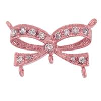 Rose Gold Vermeil Cubic Zirconia Bow Connector (C)