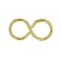 Vermeil Gold Closed Double Figure 8 Jumprings